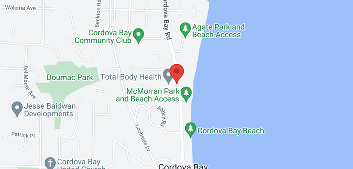 map of 204-5118 Cordova Bay Rd